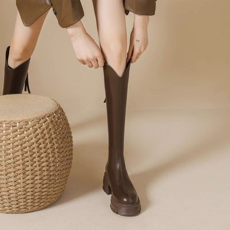 Высокие сапоги 2021, осенний н – обзор и цена Knee High Sock Women